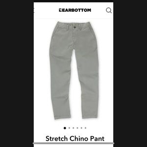 Bear Bottom Clothing Stretch Chino Pant Medium Tall 32” Grey $65 BearBottom